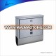 Modern wall mounted stainless steel amerian mailbox