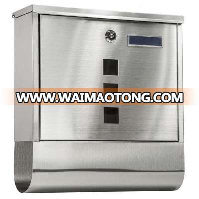 Stainless Steel Vertical Locking Wall Mailbox