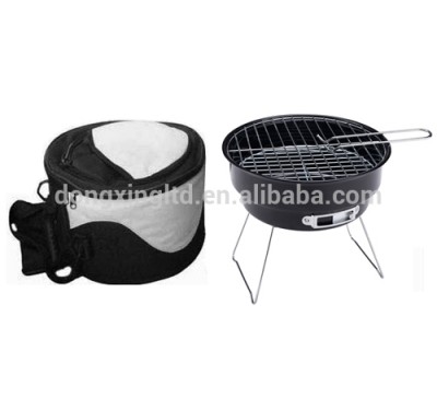 Hot Sale Camping Mini Portable BBQ Grill with Cooler Bag